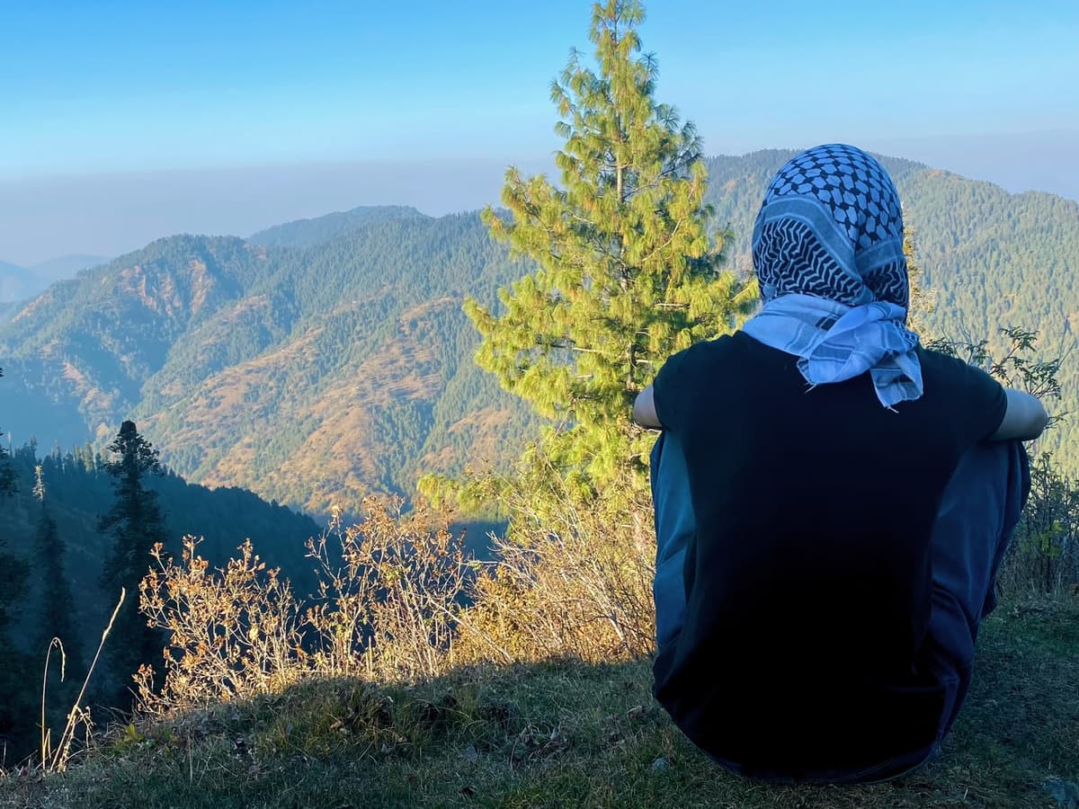 a view of Kashmir.